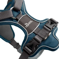 Hunter Divo hundesele S petrol/grå just mave 45-56 cm - Fleksibel kontrol og komfort i balance