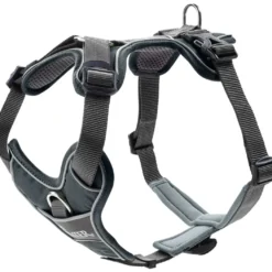 Hunter Divo hundesele XS grå/grå just mave 34-47 cm - Stabil kontrol og komfort