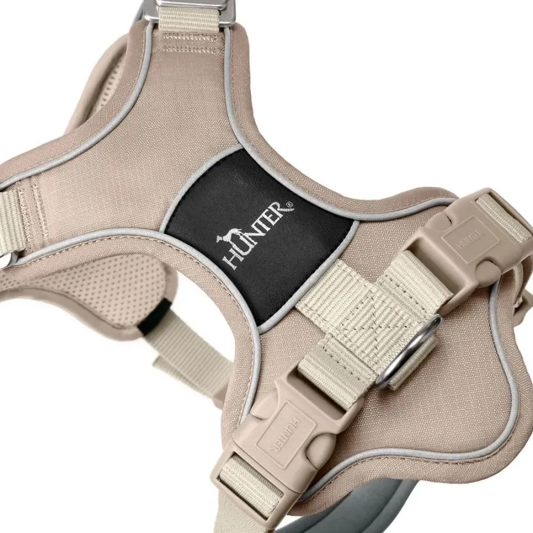 Hunter Divo Up hundesele S beige just mave 45-56 cm - Rolig påtagning og stabil komfort