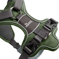 Hunter Divo Up hundesele S-M grøn/grå just mave 52-68 cm - Stabil komfort i hverdagen