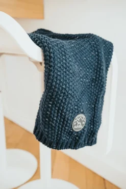Hunter Finja pullover strik mørkeblå str. 35