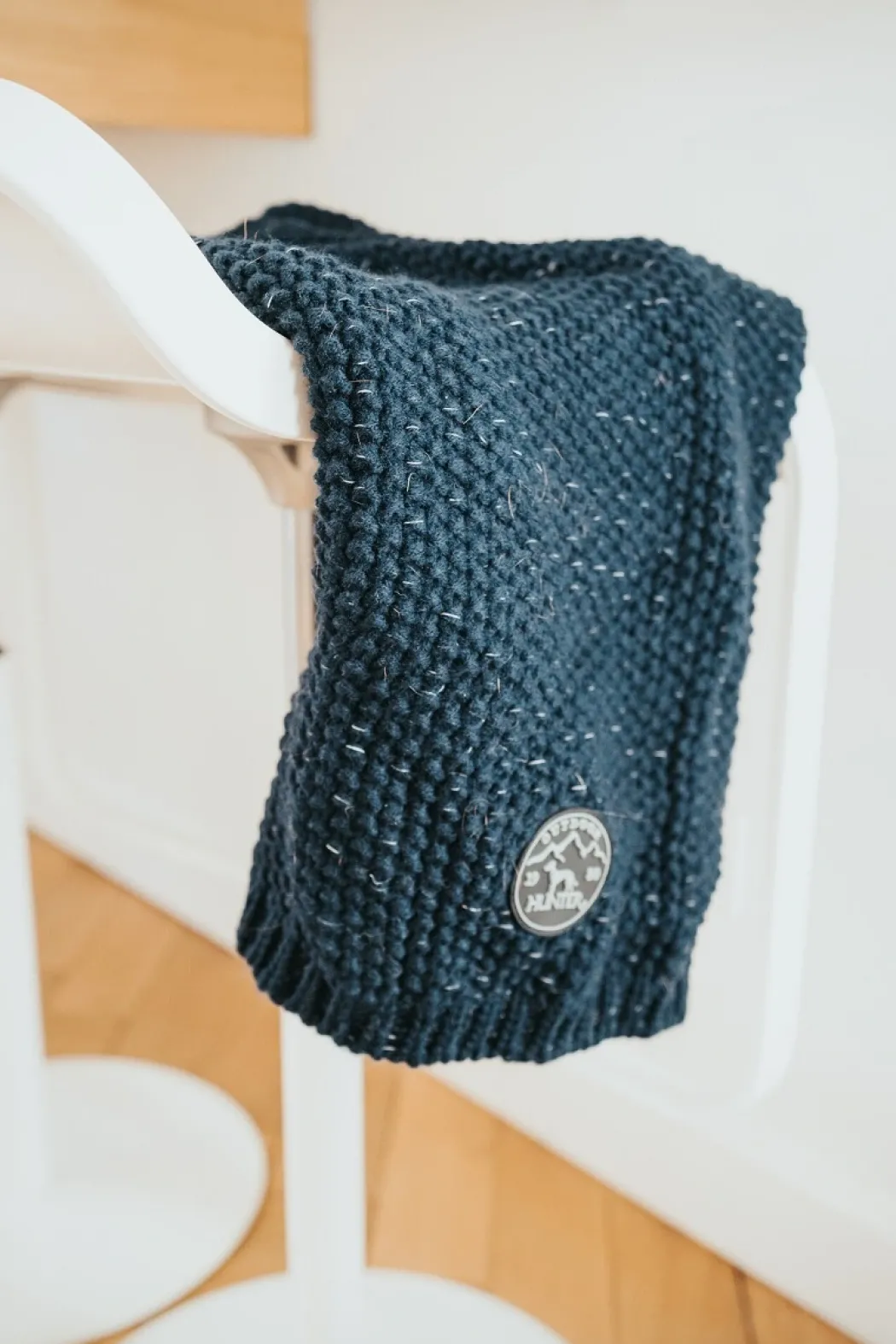 Hunter Finja pullover strik mørkeblå str. 65