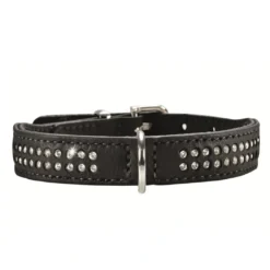 Hunter Halsbånd Diamond Petit 30 Sort - 23-27 cm