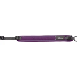 Hunter Halsbånd Divo XL Violet/Grå - justerbart hundehalsbånd (55-65 cm, B 5,5 cm)