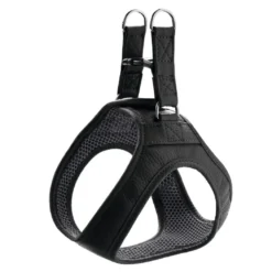 Hunter Hilo læder hundesele sort XXS/XS - hals 30-34 cm