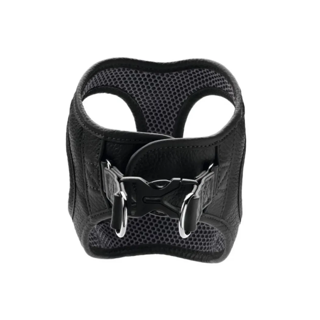 Hunter Hilo læder hundesele XS-S sort hals 37-40 cm - blød og let pasform