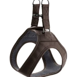 Hunter Hilo læder hundesele XS brun hals 33-37 cm - let og blød pasform