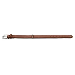 Hunter Hundehalsbånd læder Canada Elg Str.45 Cognac/Sort - 33-39 cm