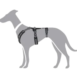 Hunter hundesele Safety Maldon Gråsort L længde 66-118 cm 2,5 cm - sikker stabilitet