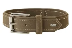 Hunter Hunting halsbånd str.60 Oliven - justerbart hundehalsbånd (46 - 52 cm., B 3,5 cm.)