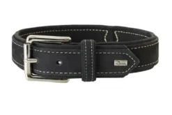 Hunter Hunting halsbånd str.40 Sort - justerbart hundehalsbånd (29 - 35 cm., B 1,8 cm.)