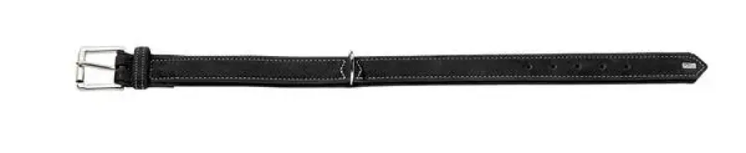 Hunter Hunting halsbånd str.50 Sort - justerbart hundehalsbånd (37 - 43 cm., B 2,8 cm.)