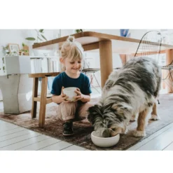 Hunter keramik Lund hunde skål 900 ml Beige