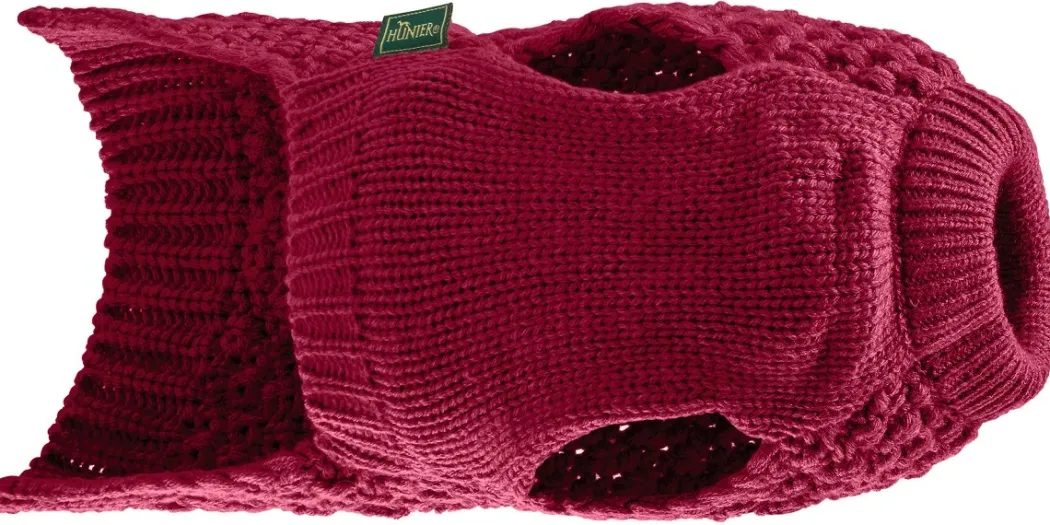 Hunter Malmø pullover strik bordeaux str. 25