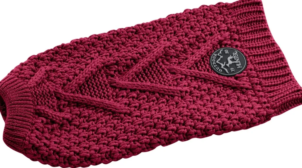 Hunter Malmø pullover strik bordeaux str. 35