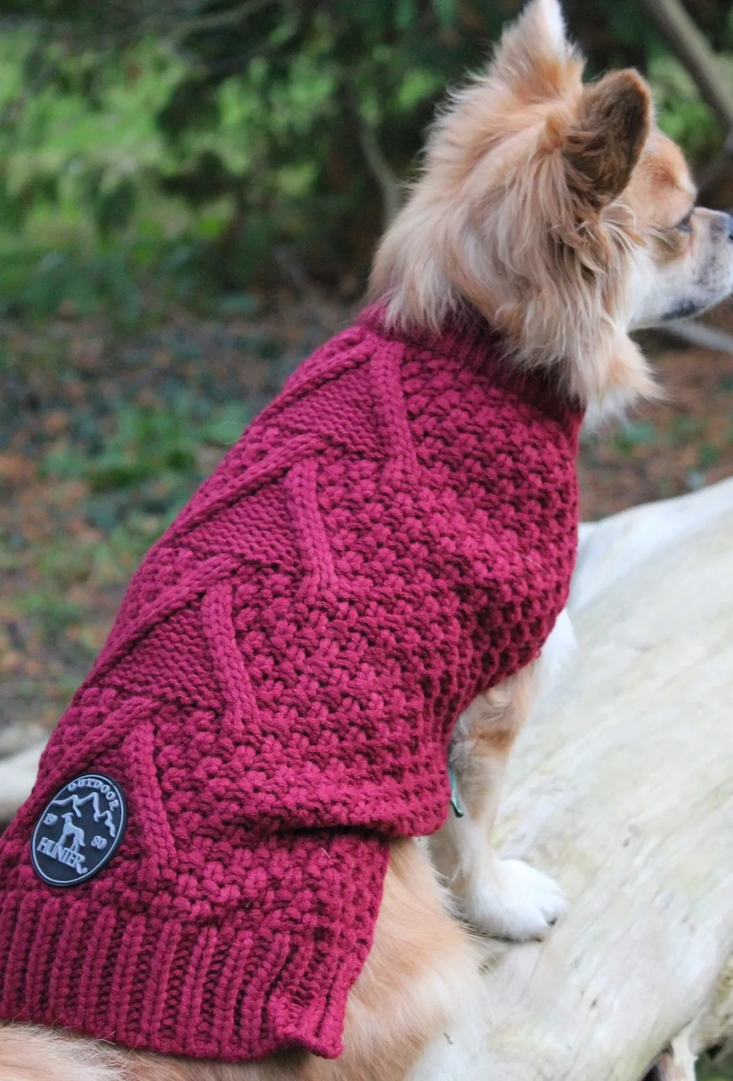 Hunter Malmø pullover strik bordeaux str. 50