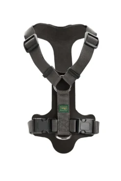 Hunter Mixed Aalborg læder hundesele M-L sort/grå hals 61-85 cm - komfort og støtte