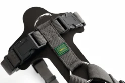 Hunter Mixed Aalborg læder hundesele M sort/grå hals 55-67 cm - komfort og kontrol