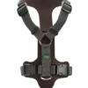 Hunter Mixed Aalborg læder hundesele XS-S mørkebrun/grå hals 40-50 cm - komfort og støtte