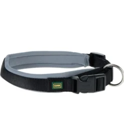 Hunter Neopren hundehalsbånd grå og sort 40 cm - 35-40 cm indstilling