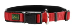 Hunter Neopren hundehalsbånd rød 65 cm - 60-65 cm indstilling