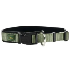 Hunter Neopren Plus hundehalsbånd oliven/sort 55 cm - 50-55 cm indstilling