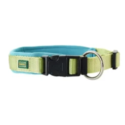 Hunter Neopren Plus hundehalsbånd grøn/petroleumsblå 30 cm - 25-30 cm indstilling