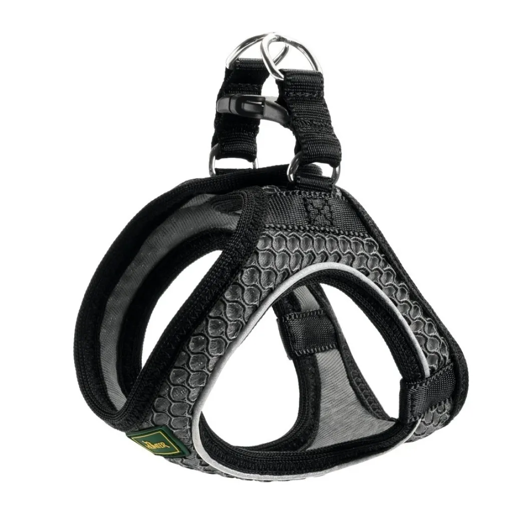 Hunter NY Hilo Comfort hundesele XXS-XS antracitgrå just mave 31-36 cm - Let komfort til små hunde