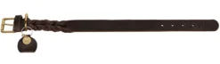 Hunter Sansibar Solid 35 Hundehalsbånd i læder - 24-30 cm