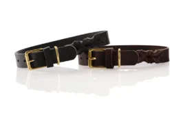 Hunter Sansibar Solid 65 Hundehalsbånd i læder - 52-59 cm