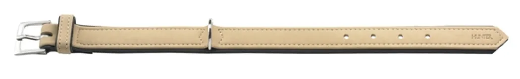 Hunter Softie hundehalsbånd 30 cm beige - 18-24 cm indstilling