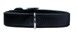 Hunter Softie hundehalsbånd 30 cm sort - 18-24 cm indstilling