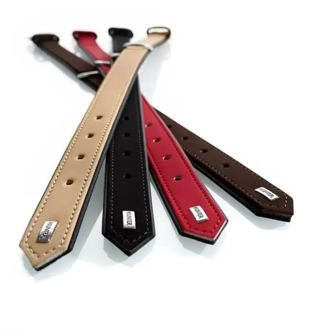 Hunter Softie hundehalsbånd 50 cm sort - 36-44 cm indstilling