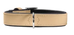 Hunter Softie hundehalsbånd 60 cm beige - 47-55 cm indstilling