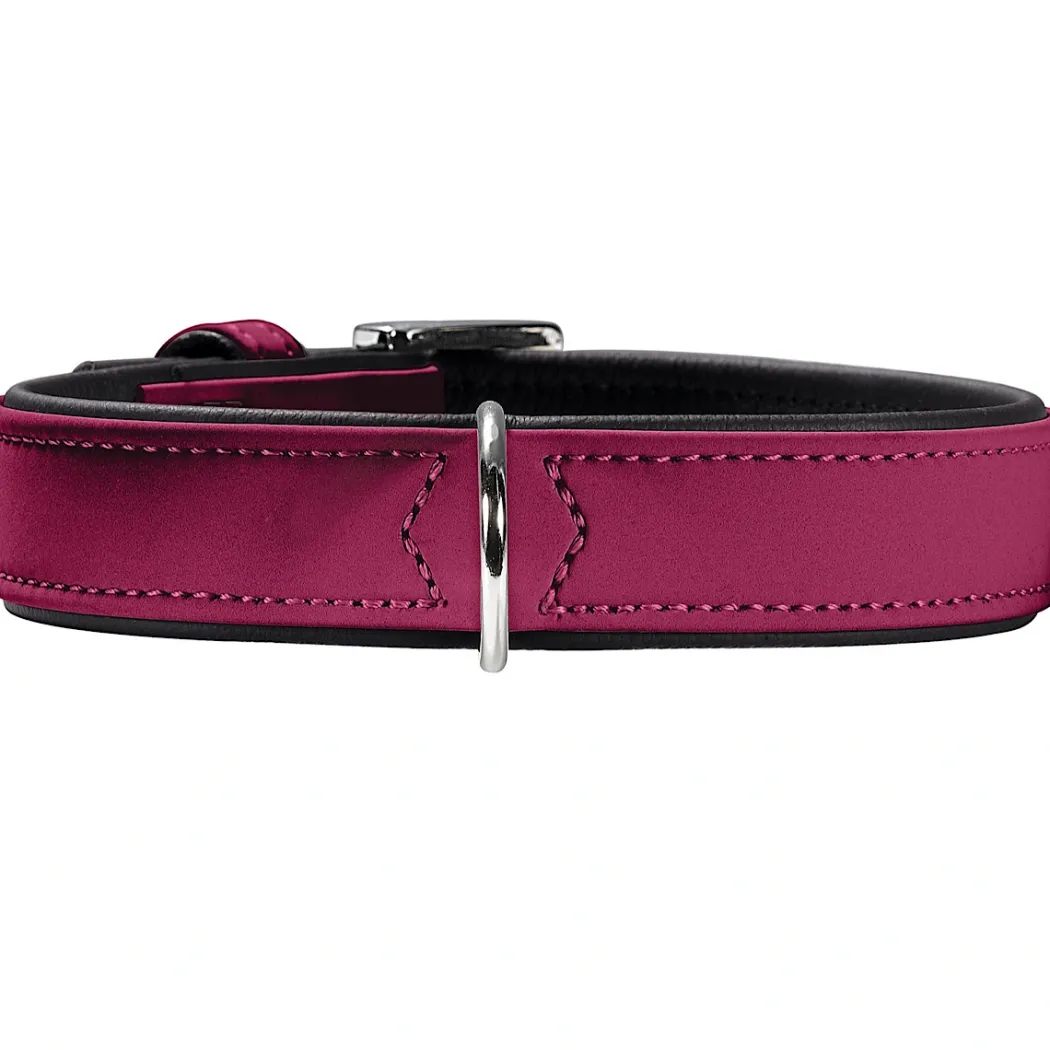 Hunter Softie hundehalsbånd 60 cm hindbær - 47-55 cm indstilling