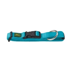 Hunter Vario Plus Halsbånd Petroleumsblå L 40-63 cm - Komfortabelt og justerbart hundehalsbånd