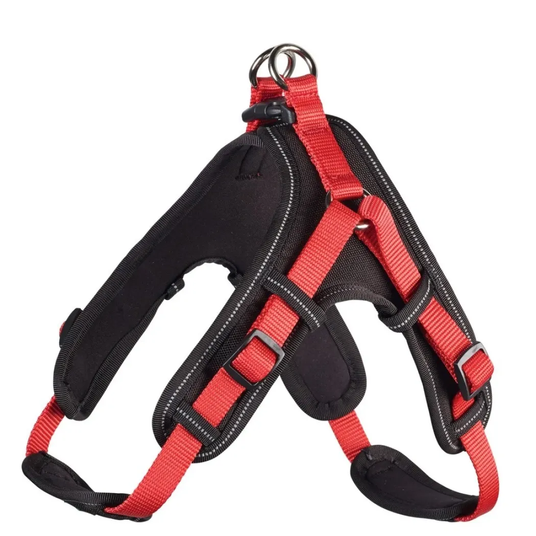 Hunter Vario Quick hundesele Rød L mave 67-80 cm - nem og sikker komfort