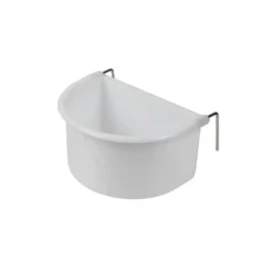 Hvid Foderkop med metalkrog 75 ml