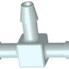 Hvidt T-stykke 6 mm