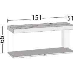 Juwel Akvarium Led Rio 450 Hvid 151x51x66 cm 450 L