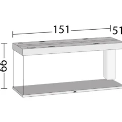 Juwel Akvarium Led Rio 450 Sort 151x51x66 cm 450 L