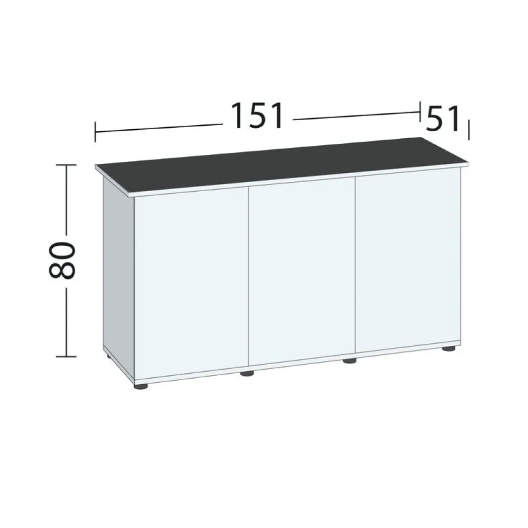Juwel Akv. Bord/skab Sbx 450 Grå 151x51x66 cm Rio 450 L