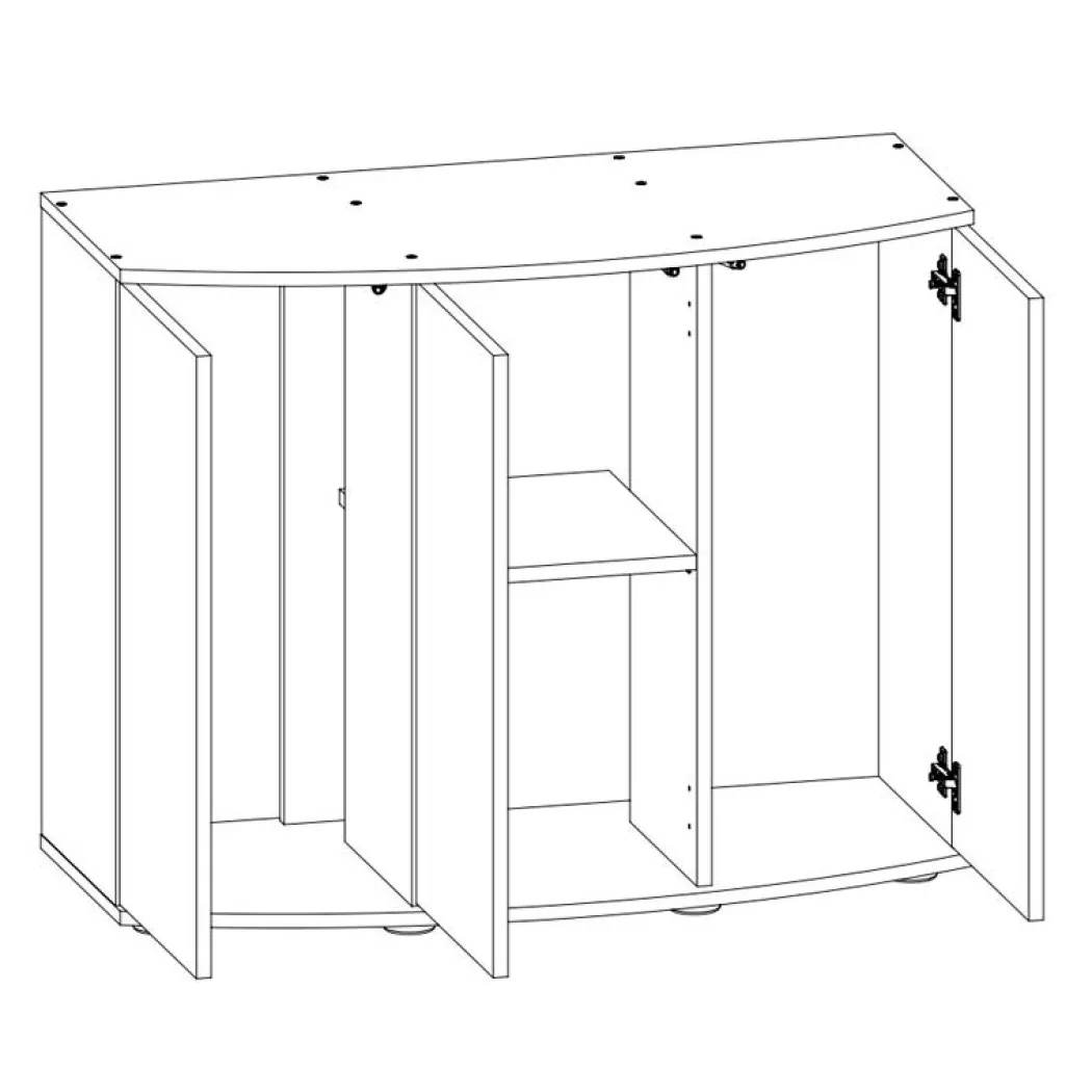 Juwel Akv. Bord/skab Sbx 260 121x46x80 cm Vision 260 Liter Sort