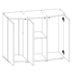 Juwel Akv. Bord/skab Sbx 450 151x61x80 cm Vision 450 Liter Sort