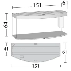 Juwel Aquarium VISION 450 LED Hvid