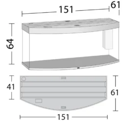 Juwel Aquarium VISION 450 LED Sort