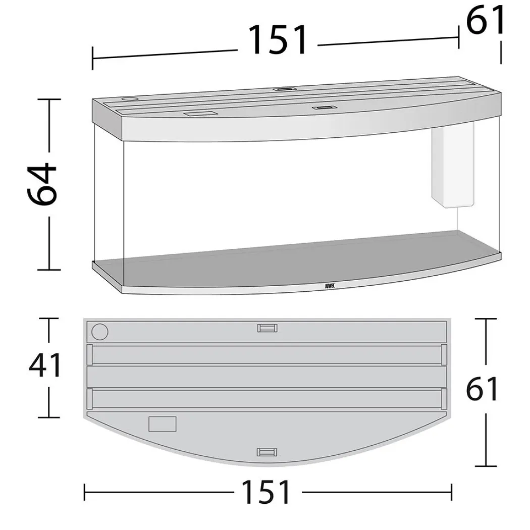 Juwel Aquarium VISION 450 LED Sort