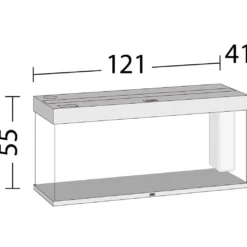 Juwel Rio 240 L Eg 121x41x55 cm