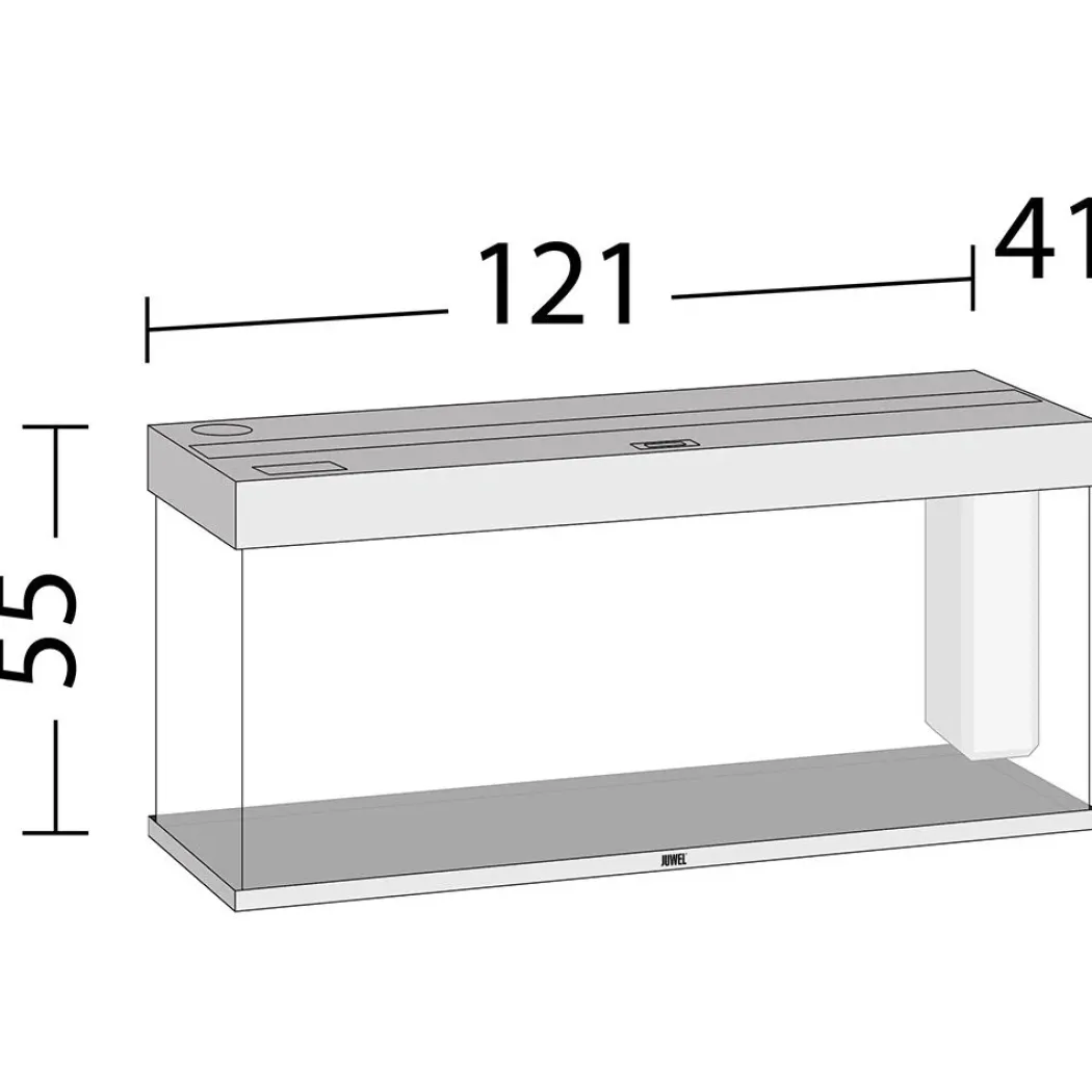 Juwel Rio 240 L Eg 121x41x55 cm