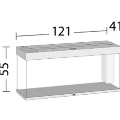 Juwel Rio 240 L Hvid 121x41x55 cm
